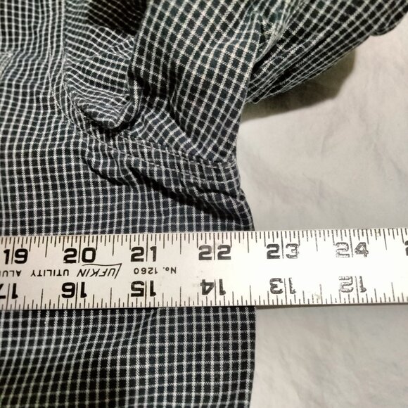 Old Navy Shirt Mens Size L Blue Check Long Sleeve Button Cotton - Picture 2 of 6